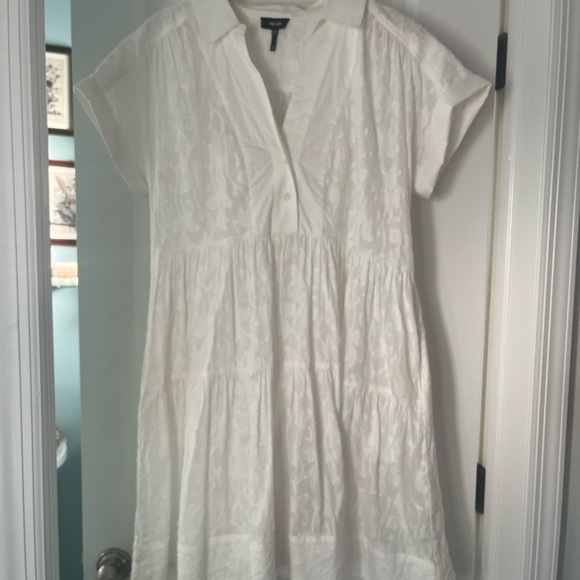 ME+EM Dresses & Skirts - ME+EM White Textured Mini Dress